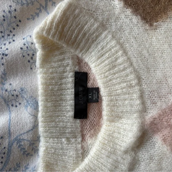 J Crew Diamond Check Pastel Sweater - Picture 9 of 10